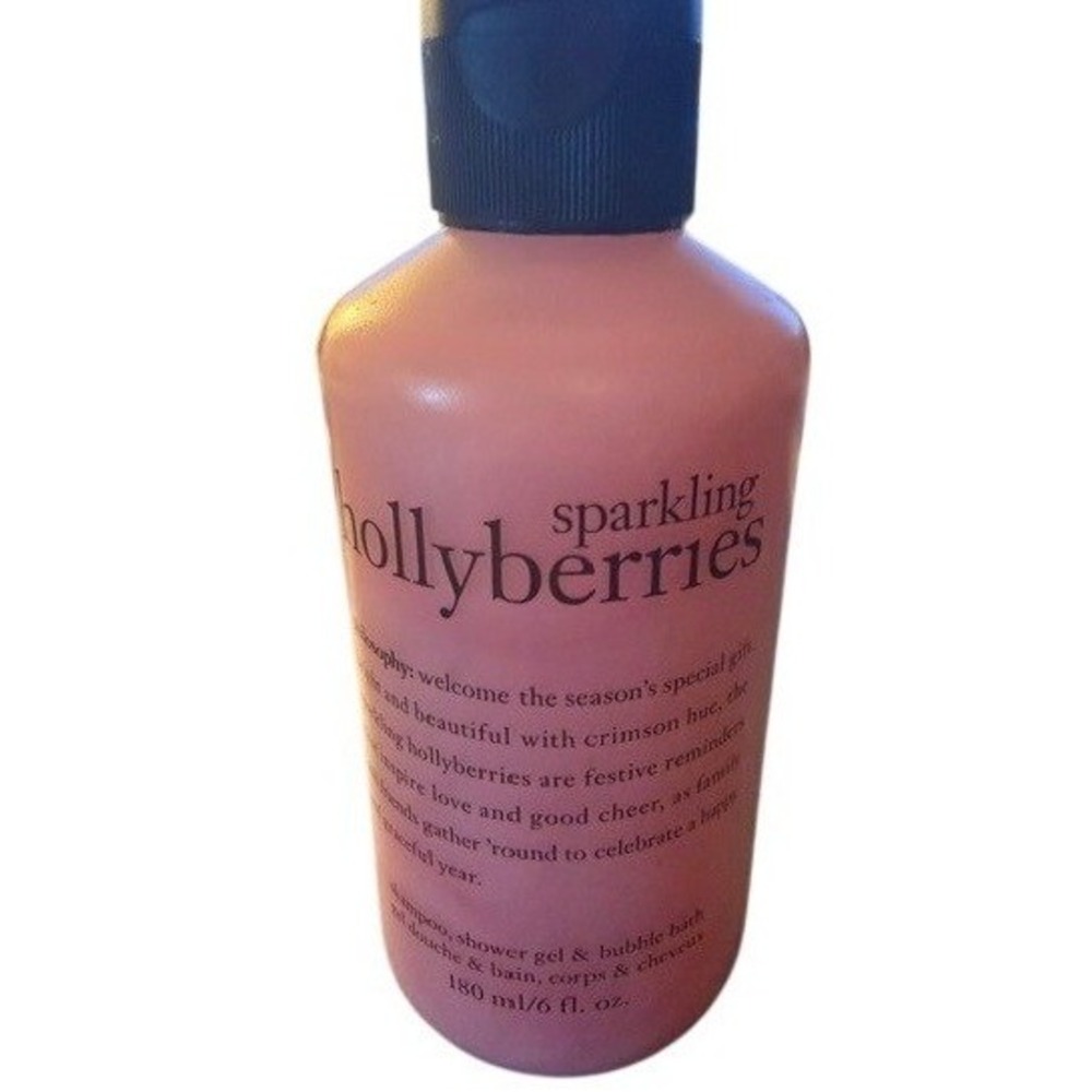 Philosophy Sparkling Hollyberries 3-in-1 Shampoo Shower Gel Bubble Bath 6oz